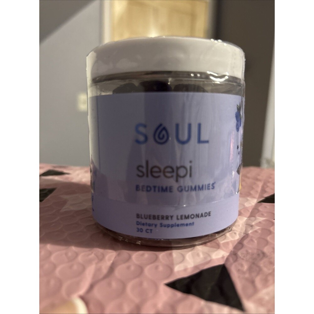 Soul Sleeping Bedtime Gummies 30 Count Blueberry Lemonade